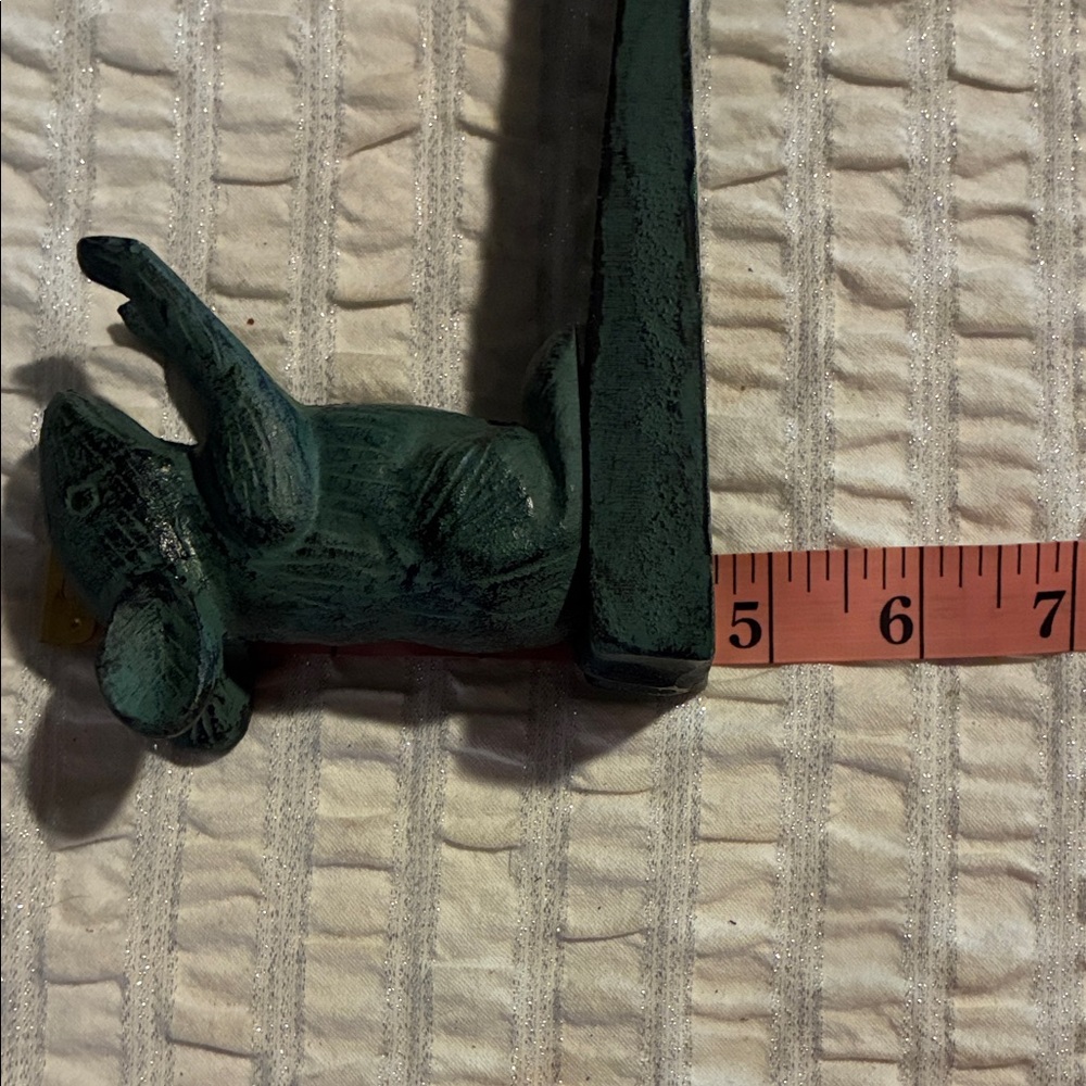 Cast Iron Green & Black Mouse Doorstop - Picture 6 of 6